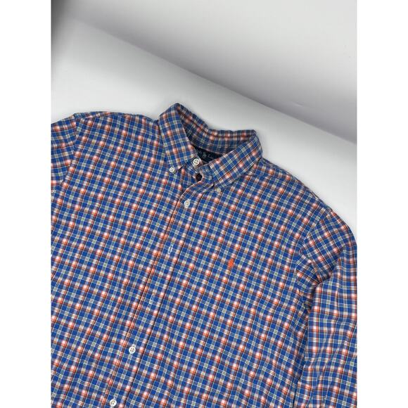 Ralph Lauren Mens Vintage Plaid Lined Button Down Shirt Large - Picture 1 of 5